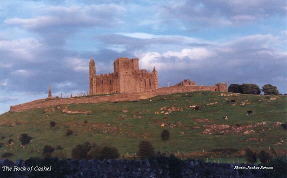 The Rock of Cashel, seen from the hostel.