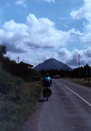 Cycling Towards Mt. Errigal