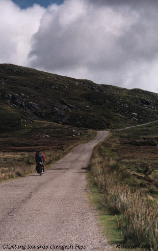 Climbing out of Glencolumbkille