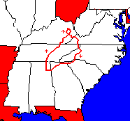 Rough map of my 1991 trip.