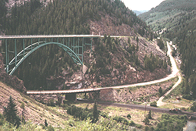 A bridge across the canyon.