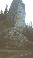 A chimney-like pillar of rock.