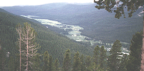 The Colorado River, seen on the descent.