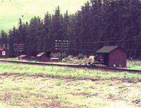 Railway huts near White River.