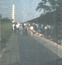 The Vietnam memorial.