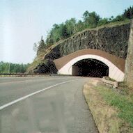 The first tunnel.